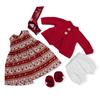 BlissfulPixie Одежда для куклы Вальдорф ручной работы 30 см Набор одежды в красивой коробке для девочек Рождественский подарок на день рождения Викторианская одежда Аксессуары -