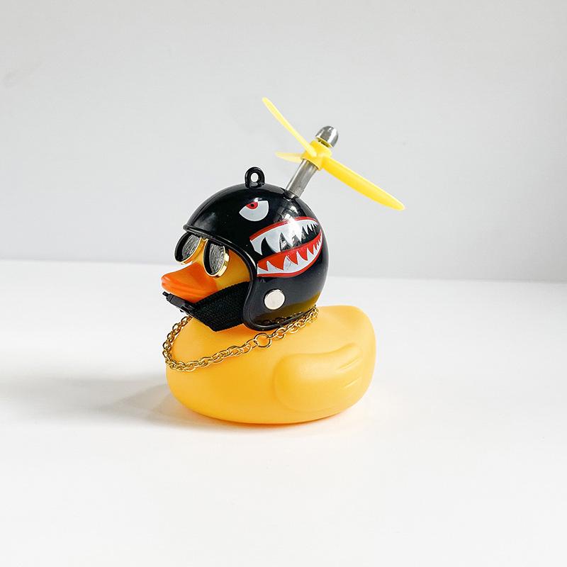 Wind-Resistant Electric Yellow Duck Dashboard Ornament