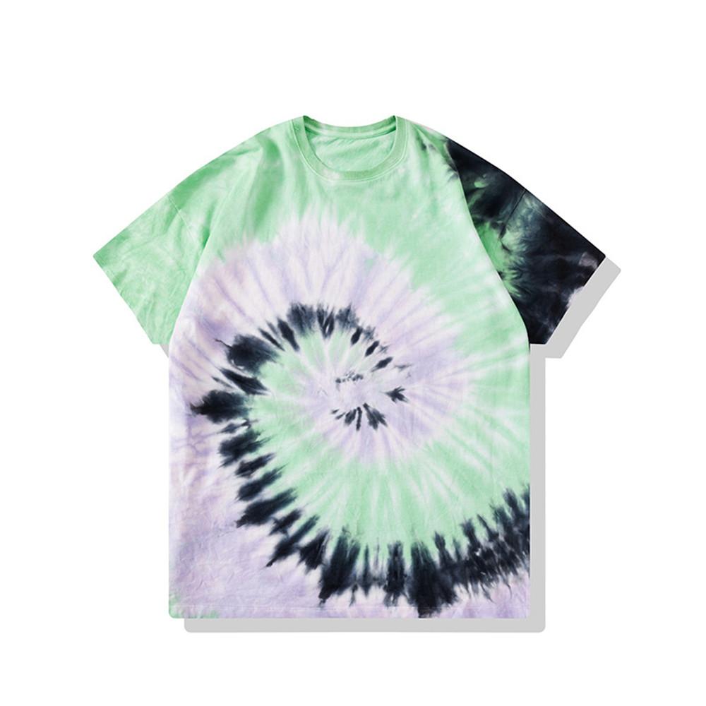 Футболка для девочек с принтом в стиле тай-дай и буквами, повседневная летняя одежда с коротким рукавом, футболка для мальчиков, детские футболки, топы для детей от 6 до 12 лет