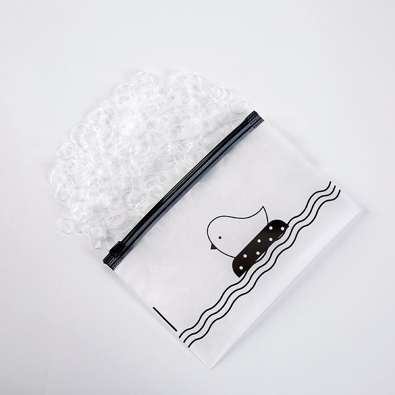 1000/2000 шт. Цветные Детские Одноразовые Резинки Черные Прозрачные Высокая Эластичность Не Вредят Волосам Аксессуары для Волос Повязка на Голову