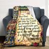 Love Dad Card Personalized Name Blankets Soft And Comfortable Against The Skin Naps And The Office A Wonderful Gift For Friends Family And Loved Ones