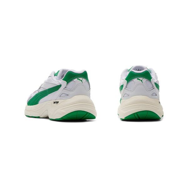 Puma Teberis Night Shock Absorbing Durable Low Top Casual Shoes Unisex Casual Shoes White Green 392134-01