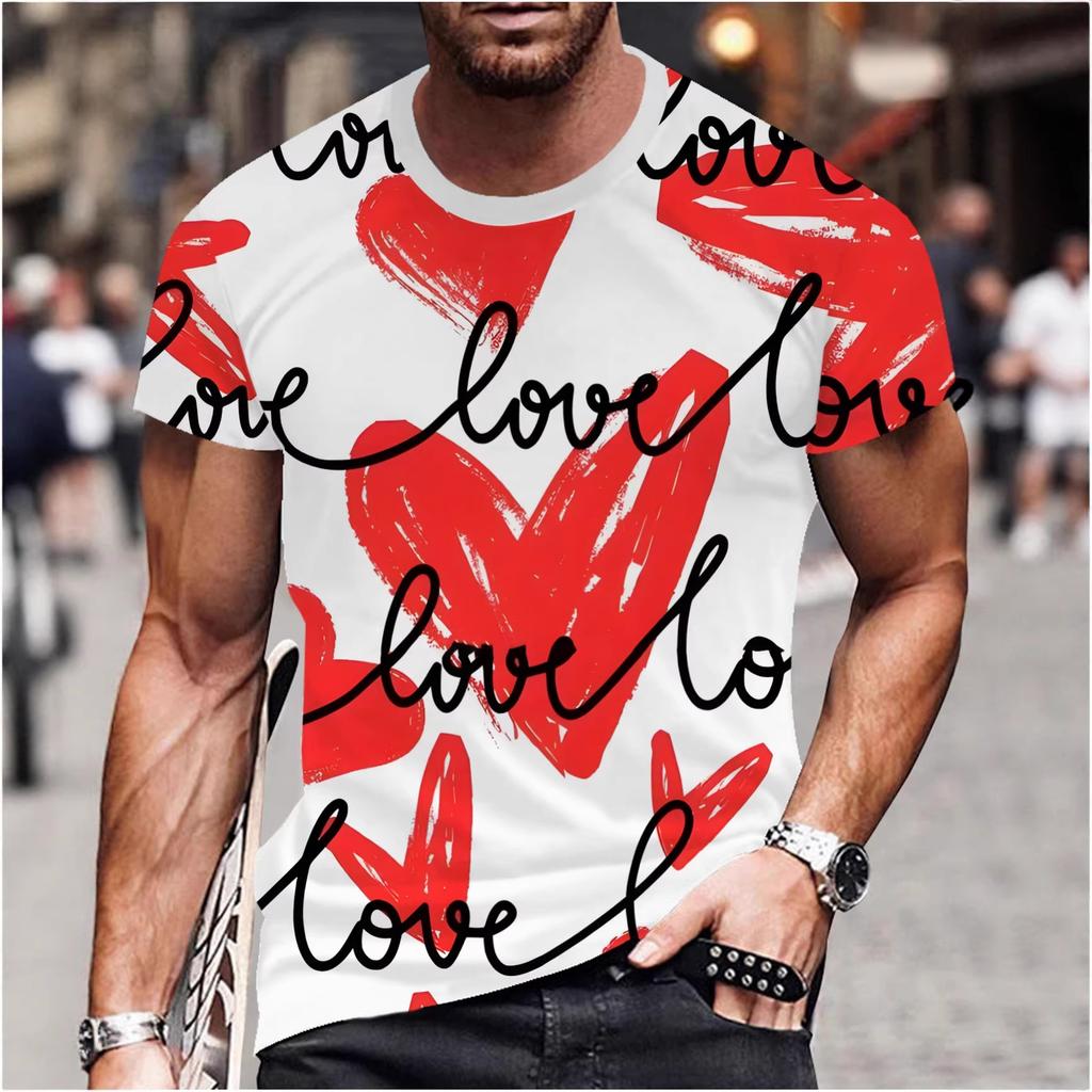 Модная футболка с романтичным принтом 'Любовь и розы'