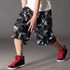 Male Short Pants Quick Dry Graphic Men's Shorts Long Oversize Training Basketball Bermuda 3 Quarter Elastic