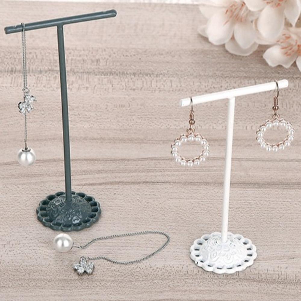 3Pcs/Set Hanging Jewelry Display Holder Metal Necklace Organizer Rack  Earring