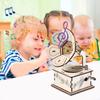 1 набор DIY ретро граммофон модель комплект ручной работы деревянная головоломка ручной заводной фонограф