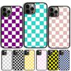 Клетчатый чехол для телефона iPhone 17 Air 15 16 Cover 14 11 13 Pro Max 12 Plus Max Cover Coque