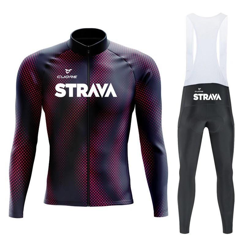 Men Women Cycling Jersey Set Long Sleeve Quick Dry Bike Apparel Road Outdoor Riding