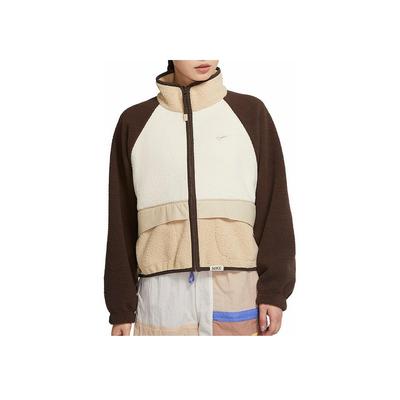 Куртка женская из шерпы с воротником-стойкой, цветные блоки, желтая DD5719-237