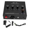 Mic Preamplifier 60db High Gain 48V Power 3.5mm 6.35mm XLR Input Output for Dynamic Condenser Mic