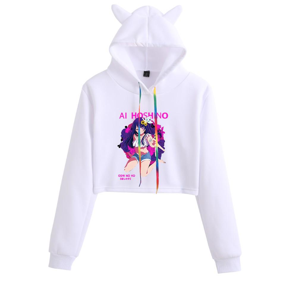 2023 Oshi No Ko Starry Child Cat Ear Anime Hoodie