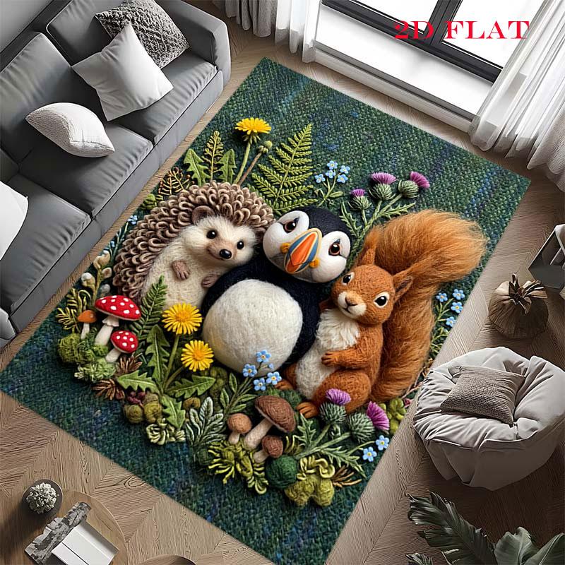 Clean Sentiment Carpet Rug for Living Room Bedroom Home Sofa Decoration,Kids play Nonslip Floor Mat