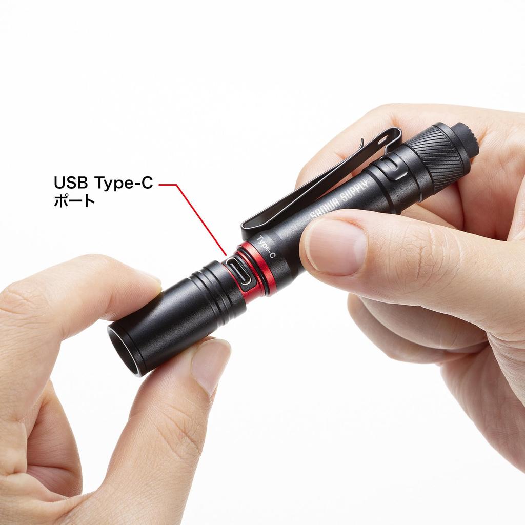 Светодиодный фонарик-ручка Sanwa Supply (Короткий тип) LED-PEN2BK