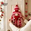 Наборы для DIY-украшения праздников Сезонный вязаный крючком подвесной на дверь, Набор для вязания 3D-гнома, Ручная работа, Украшение для начинающих на Рождество, Хэллоуин, Пасху