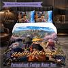 Personalized 3Pcs Bedding SetNaruto Custom Text Duvet Cover Pillowcase Set Bedroom Gift
