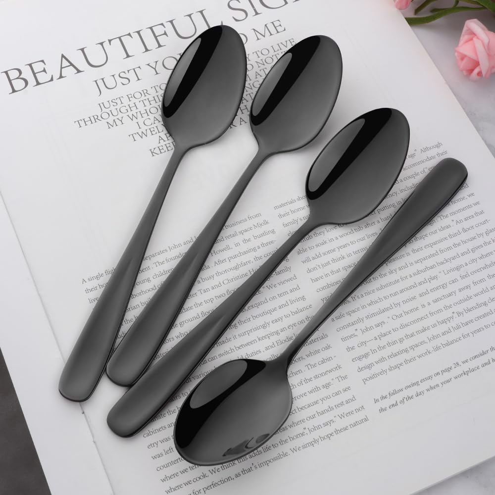 Набор столовых приборов Buyer Star Dinner из нержавеющей стали, 6 ложек, сталь, 18,3 см, стильная, толстая, можно мыть в посудомоечной машине…