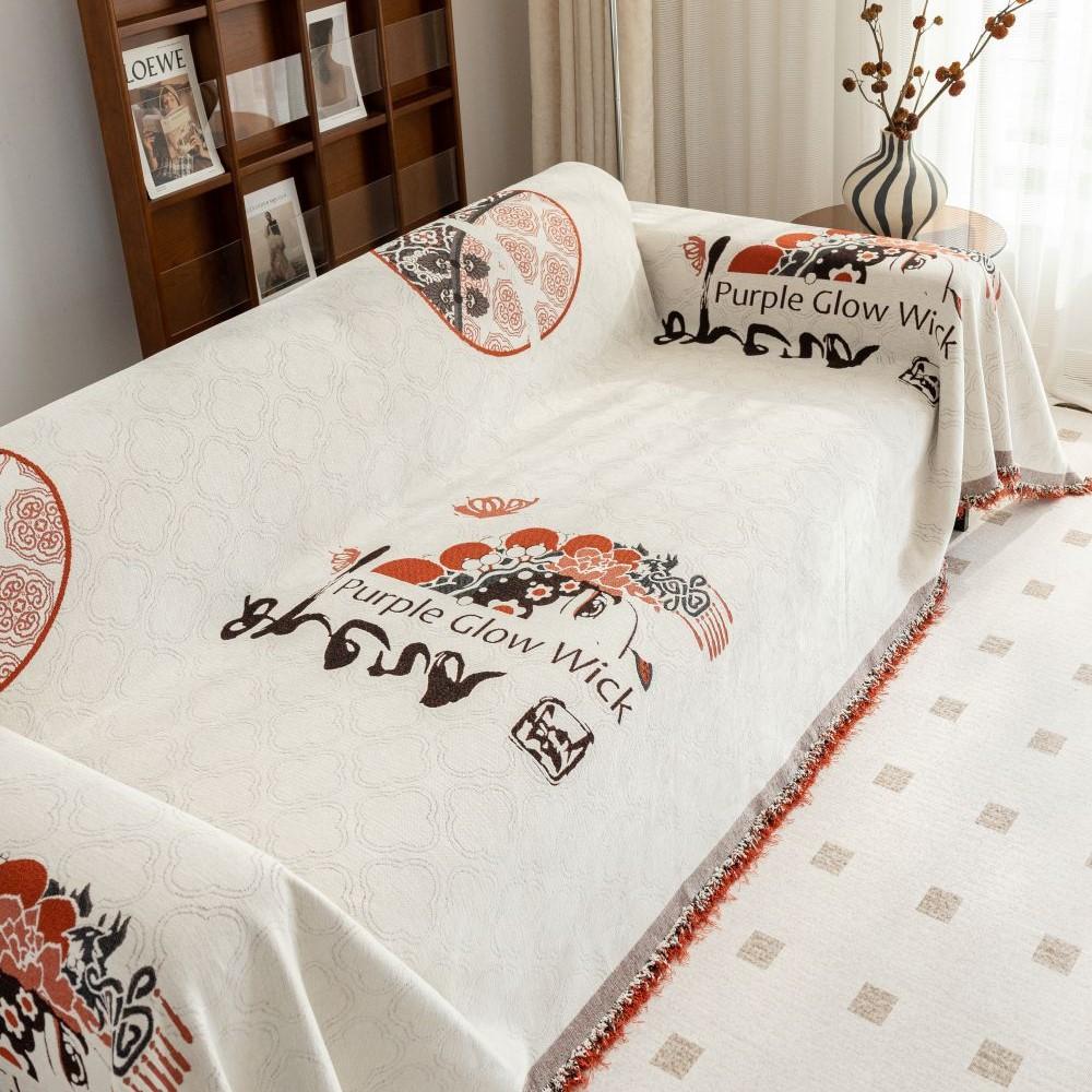 Ощущение прохлады Гостиная Диван Коврик Пледы Пекинская опера Кемпинг Пикник Одеяло Чехол Диван Чехол