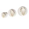3pcs Food Grade Plastic Cookie Mould DIY Christmas Leaf Shape Baking Tool Fondant Cake Molds