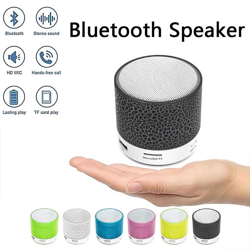 Мини портативная беспроводная Bluetooth колонка Музыкальная шкатулка Звук Blutooth Со светодиодной подсветкой Для ПК Телефона Сабвуфер Bluetooth HiFi Колонка