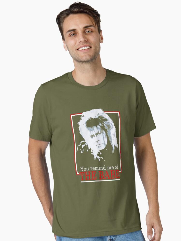 David Bowie Womens Labyrinth Retro You Remind Me of The Babe Essential T-Shirt