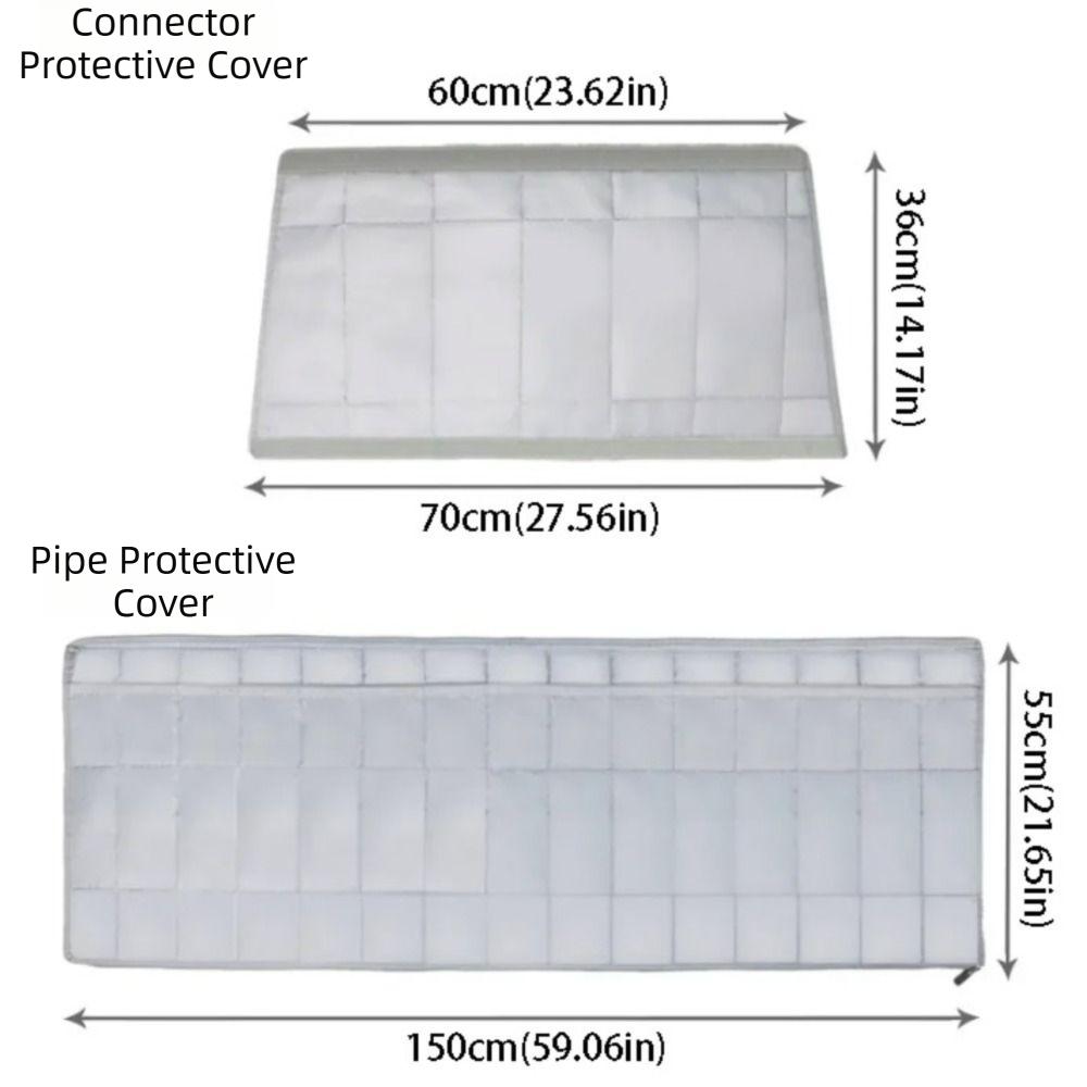 Easy Installation Design Insulated Hoses Duct Cover AC Duct Insulation Wrap  Home Cooling Setup