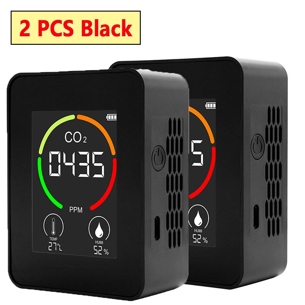 CO2 Meter CO2 Detector Multifunctional Thermohygrometer Home Intelligent Gas Analyzer Household Digital Air Pollution Monitor 1