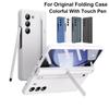 360 Full Protection Hinge Case for Samsung Galaxy Z Fold 6 5 4 3 Tempered Glass Film Original with Touch Pen Folding Cover Stand