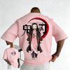 Plus Size Demon Slayer Anime Printed Men and Women Tshirt Casual Parent Child Top Fashion Cotton Summer Street Y2K Harajuku