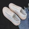 Классические универсальные низкие парусиновые туфли, женская весенняя новая повседневная обувь, тканевые туфли, студенческие резиновые туфли, белые туфли