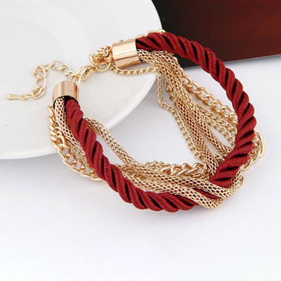 Преувеличенный регулируемый женский браслет из сплава, многослойная металлическая цепочка, браслет с подвесками, ювелирные аксессуары