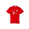 Bayern Home Badge с логотипом и принтом, свободная рубашка-поло с коротким рукавом, футбольный трикотаж, мужские топы, красный AI0049