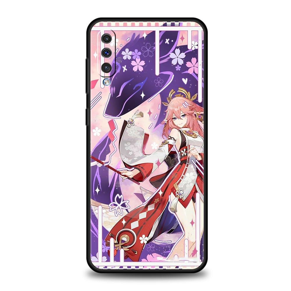 Чехол для телефона Genshin Impact Landscape для Samsung A54 A52 A14 A50 A70 A10 A30 A40 A20S A20E A02S A12 A22 A34 A42 A32 5G A04s