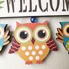 Pastoral Style Home Accessories Creative Personality Owl Listing Welcome To Welcome Store Wall Hangi