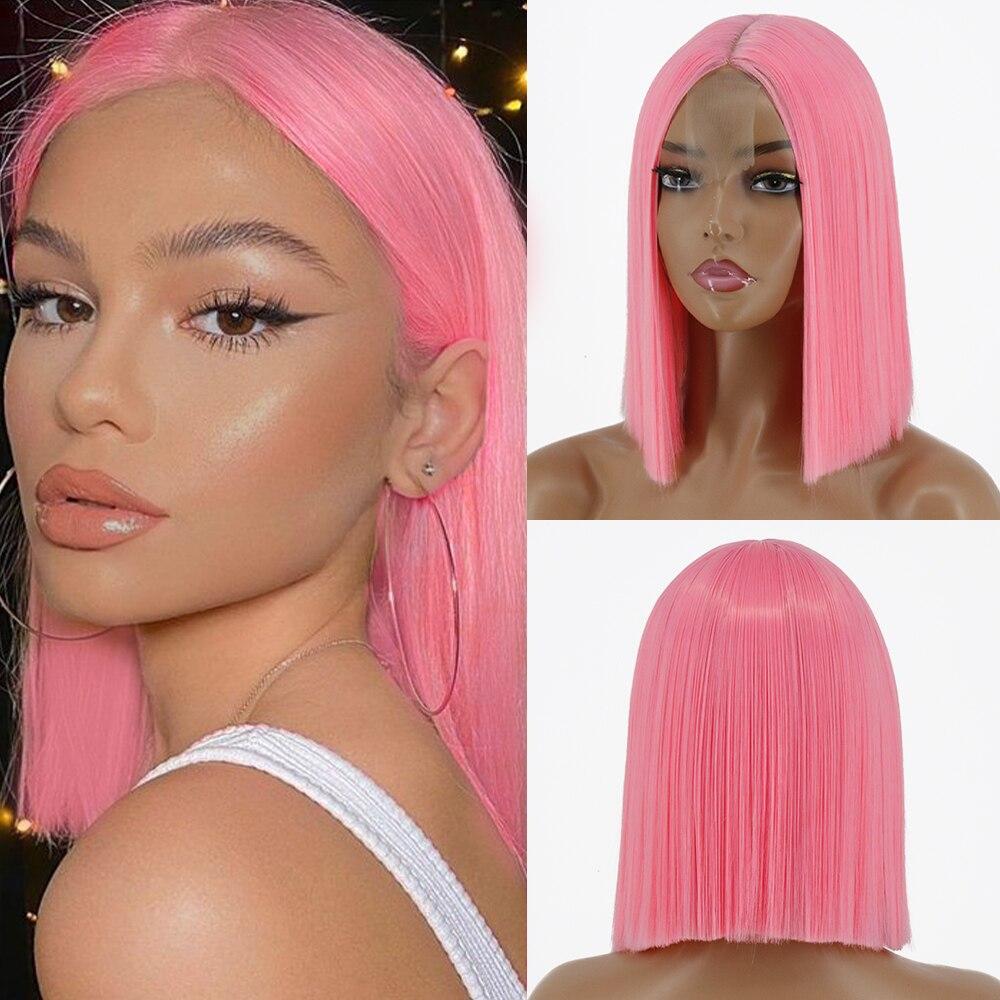 XINRAN Короткий прямой черный парик длиной до плеч для женщин, Хэллоуин, косплей, термостойкое синтетическое волокно, модные парики в стиле Лолиты