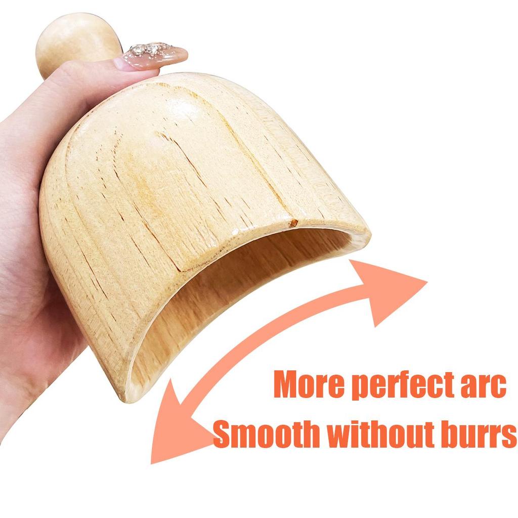 Wooden Therapy Gua Sha Tool Handheld Massage Wood Cup Wood Therapy Tools Lymphatic Drainage Massager Sculpting Anti-Cellulite