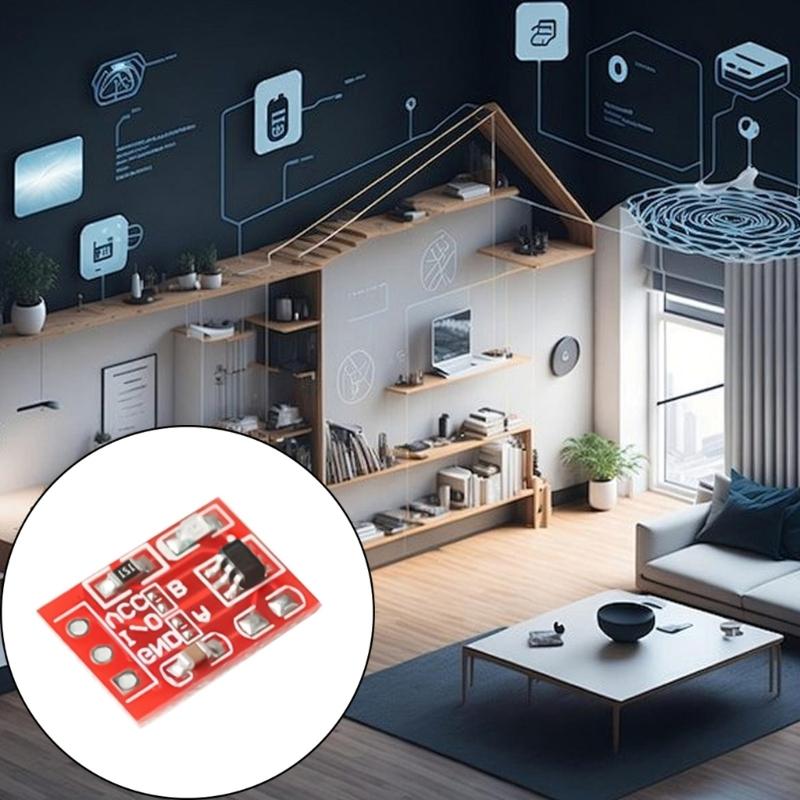 Miniature TTP223 Capacitive Touch Control Module Adjustable Sensitivity Potentiometer Compatible for Development Boards