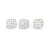 Набор irregular square thick opening ring earring set для женщин Ретро Геометрический Золотой Кольцо-серьга Кольцо на палец Свадебные украшения