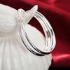 Серьги-кольца из серебра 925 пробы диаметром 40 мм для женщин, модные ювелирные изделия, подарки