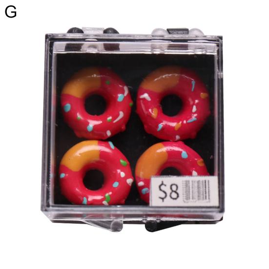 Практичный кукольный торт, износостойкие миниатюрные торты в упаковке 1/12, модель кухонных игрушек