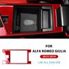 Real Soft Carbon Fiber Sticker For Alfa Romeo Giulia 952 2015 2016 2017 2018 2019 LHD RHD Car Armrest Box Interior Accessories