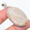 Fossil Coral Handmade 925 Sterling Silver Jewelry Pendant 1.97" K2t29
