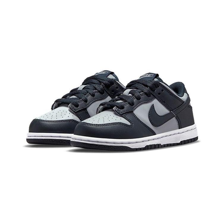 Nike Детские кроссовки Dunk Low PS Georgetown серо-волчьи-серые темно-обсидиановые CW1588-004