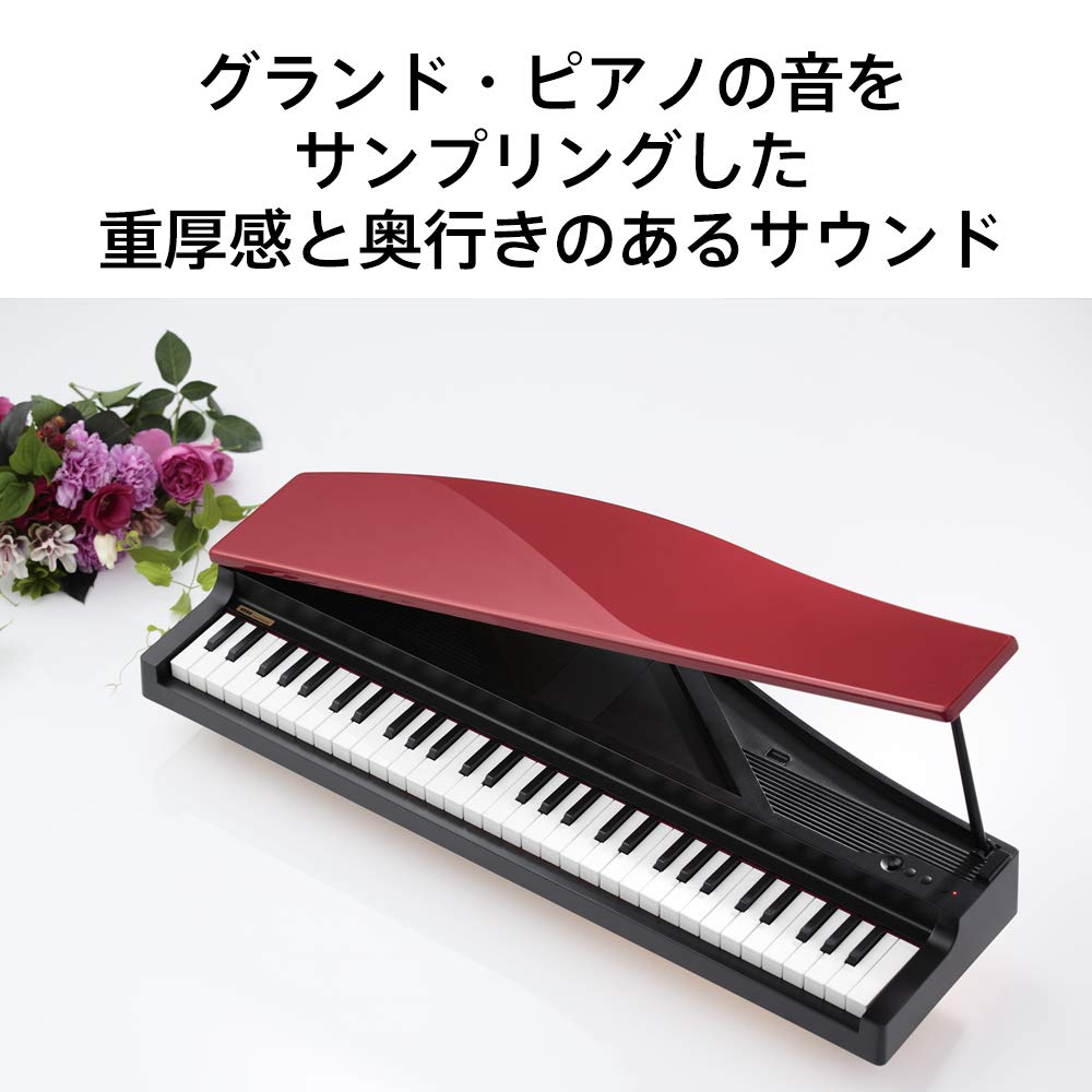 KORG Мини-клавиатура MicroPiano 61 клавиша 61 встроенная демо-песня Красный