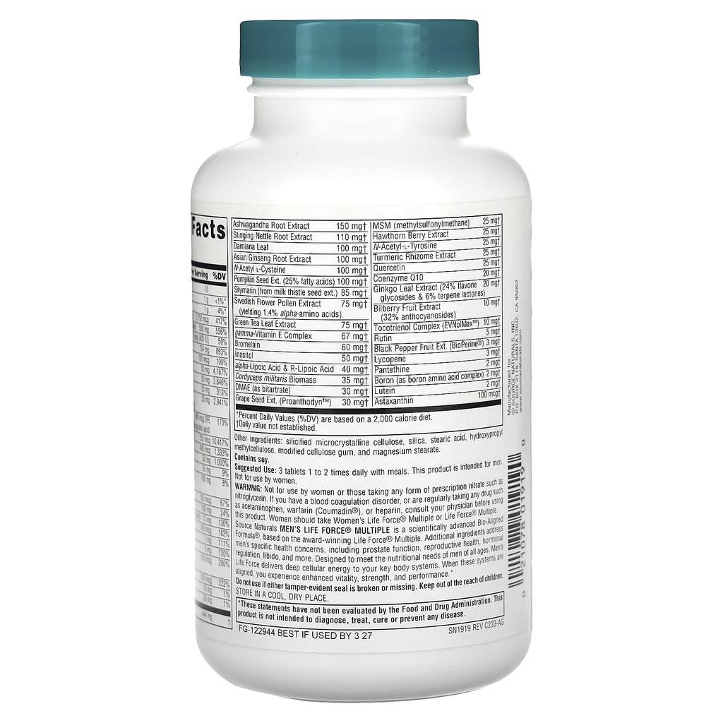 Men's Life Force Multiple, 90 Tablets