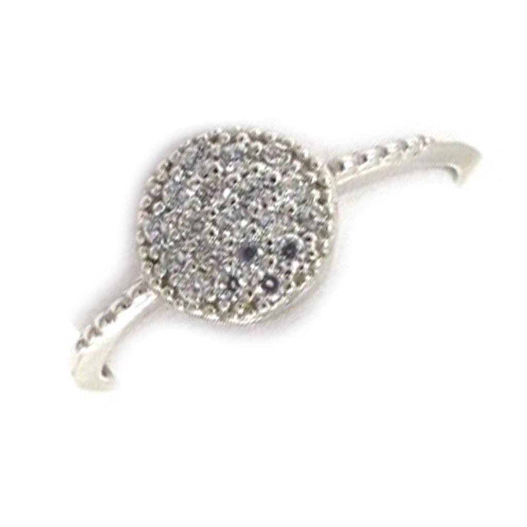 Серебряное кольцо 'Скарлетт' белое