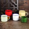 Керамическая кофейная кружка, чашка для чая ручной работы с ручкой, ретро-стакан для воды, большой емкости, дорожные чашки для активного отдыха
