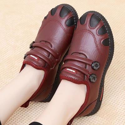 Зимние Новые Туфли для Пожилых и Женщин Среднего Возраста, Флисовые Теплые, Мягкая Подошва, Женские Хлопковые Водонепроницаемые Зимние Ботинки на Плоской Подошве