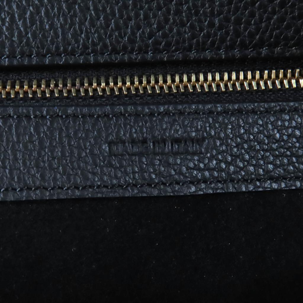 Excellent CELINE Tote Bag Kava Phantom Small With logo black Soft grain calf Women 18902 Used