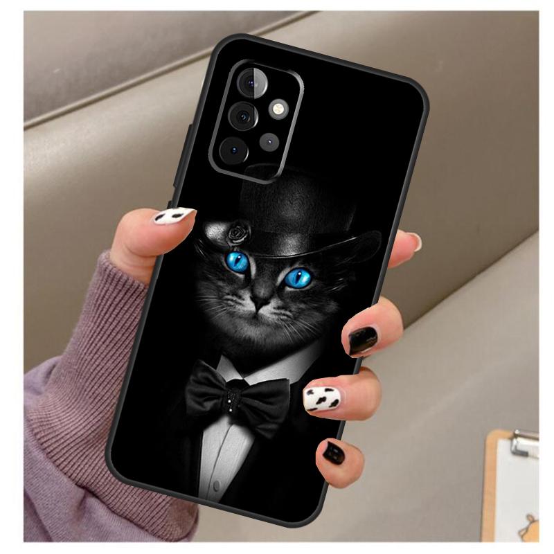 Man Suit Shirt Tie Case For Samsung Galaxy A34 A54 A14 A06 A16 A26 A36 A56 A12 A32 A52 A13 A33 A53 A15 A35 A55