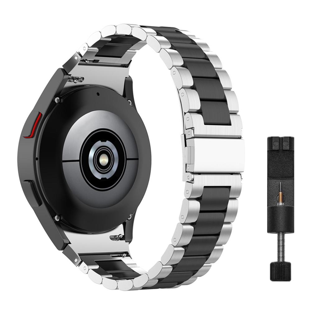 Браслет из нержавеющей стали без зазоров для Samsung Galaxy Watch7 6 4 Classic 46 мм 47 мм/Watch4 5 pro 44 мм 40 мм с загнутым концом